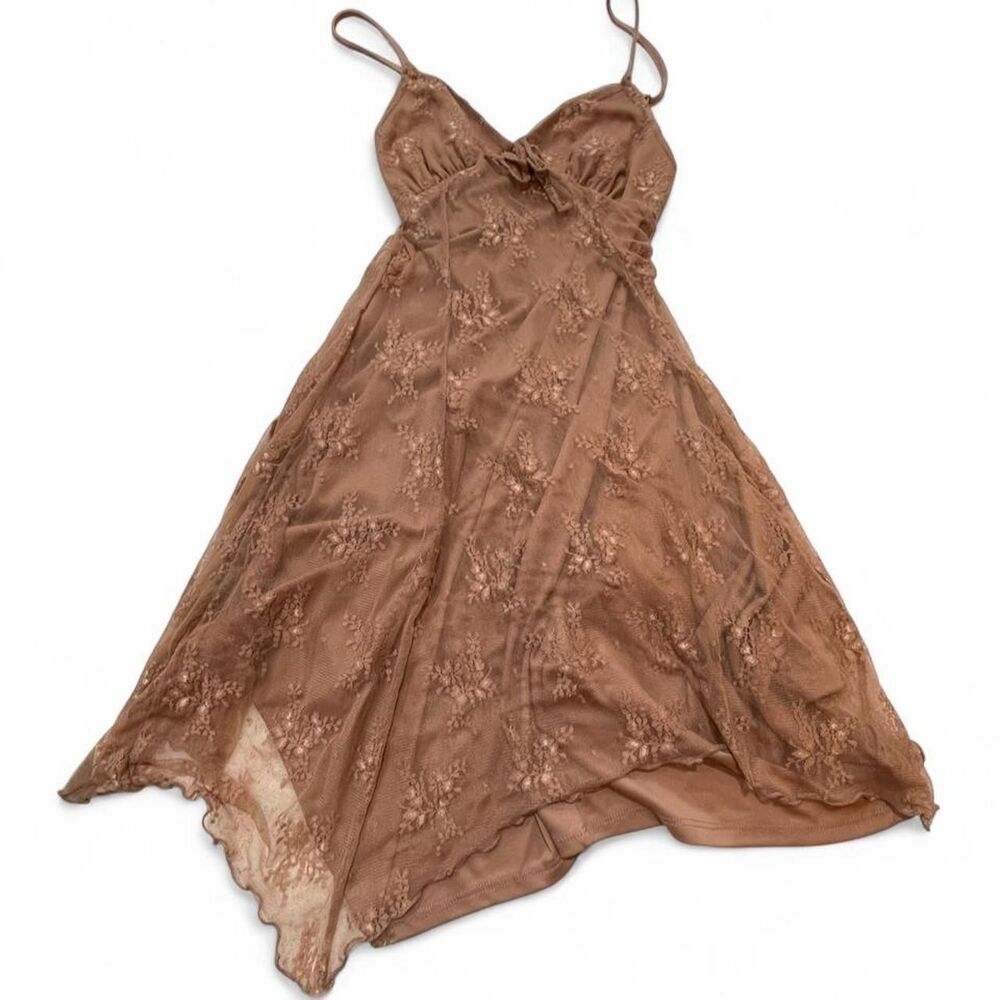 No-comment Women's Brown and Orange Dress
